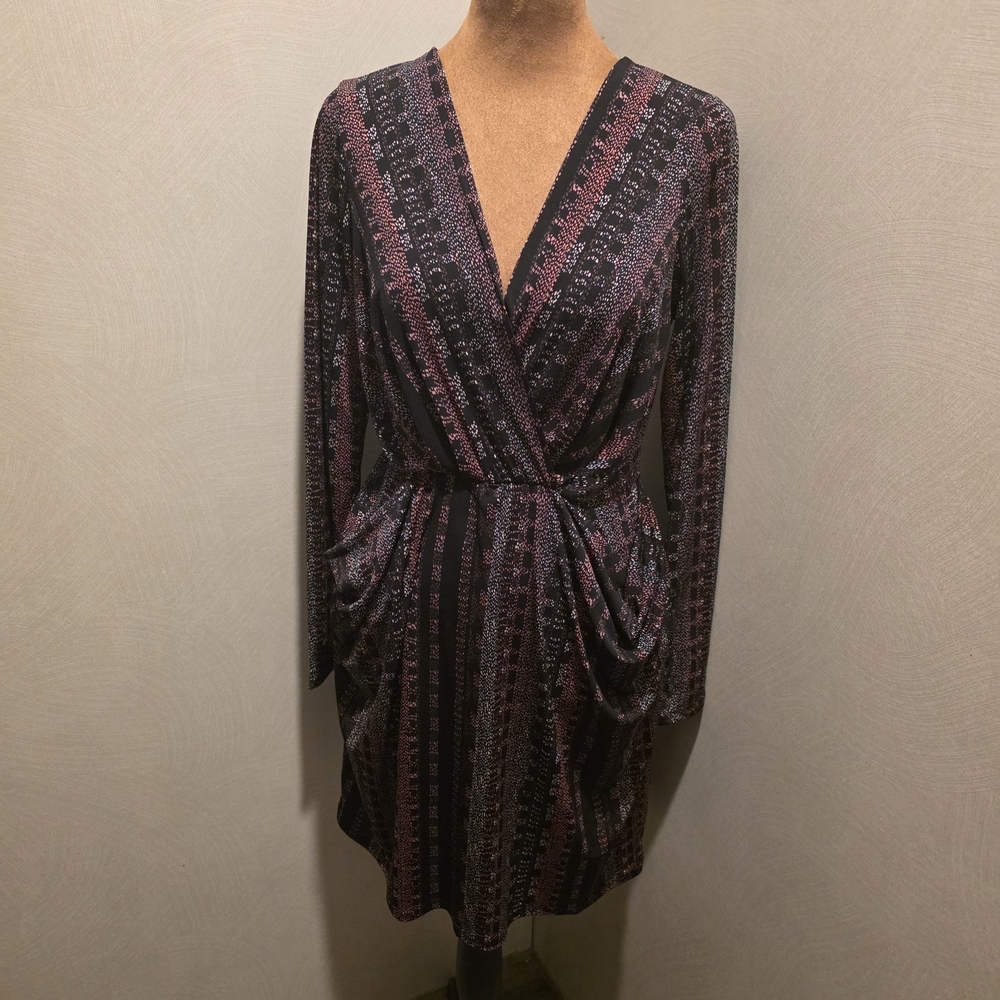 Elegant Black and Pink Dress